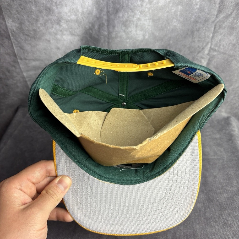 Green Bay Packers Vintage Hat SnapBack Green Yellow‎ Football NFL NEW - Picture 7 of 8